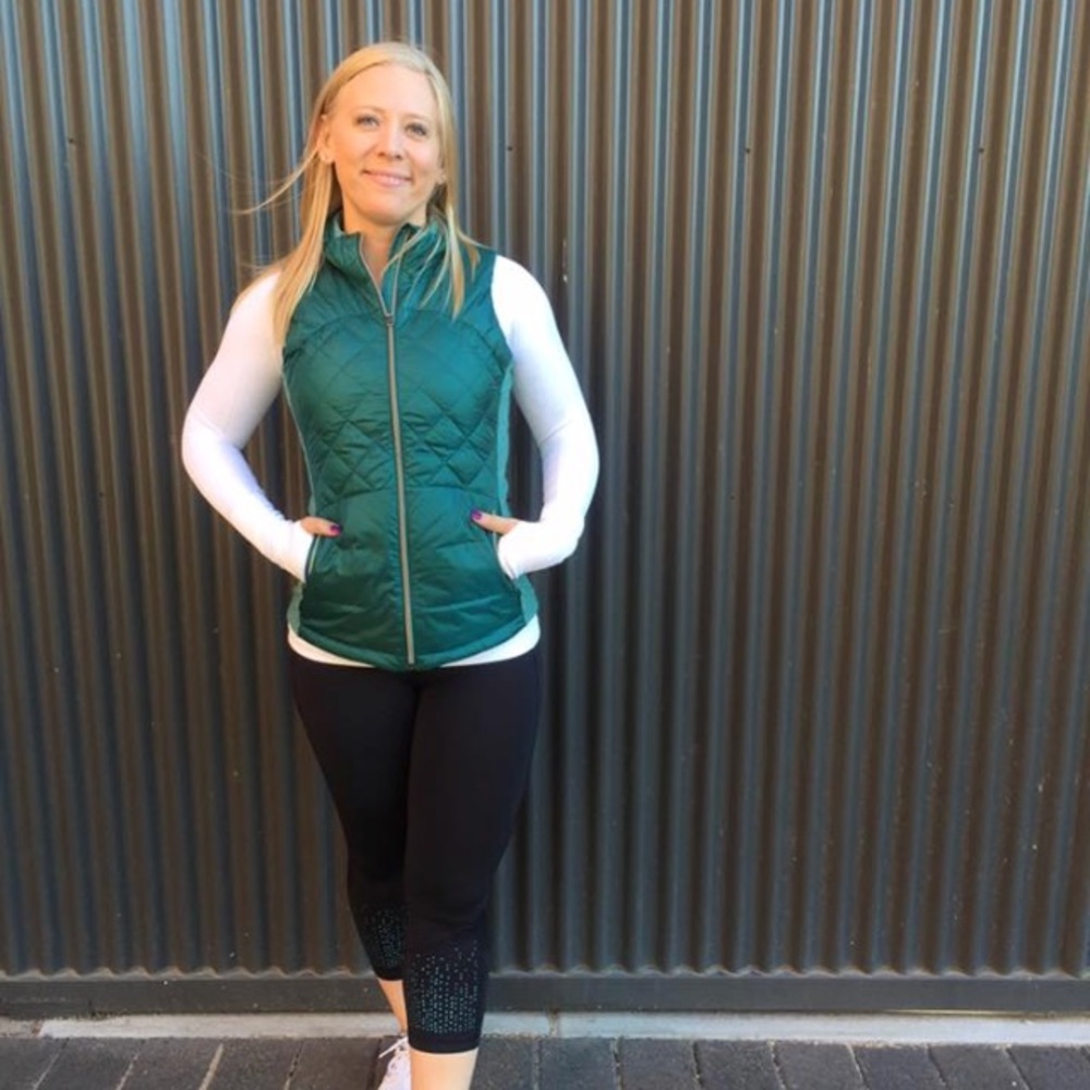 Down for a Run Forage Teal Vest